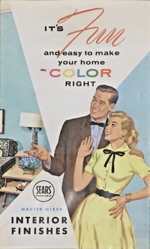 Sears 1959 Interior Paint Color Chart Cover.