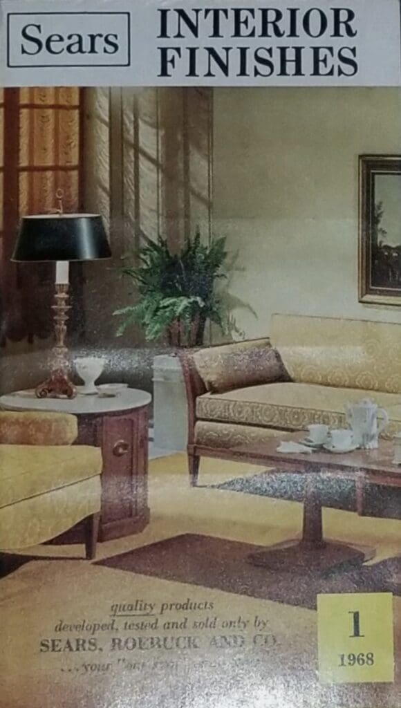 Sears 1968 Harmony House Interior Paint Color Chart Front Cover.