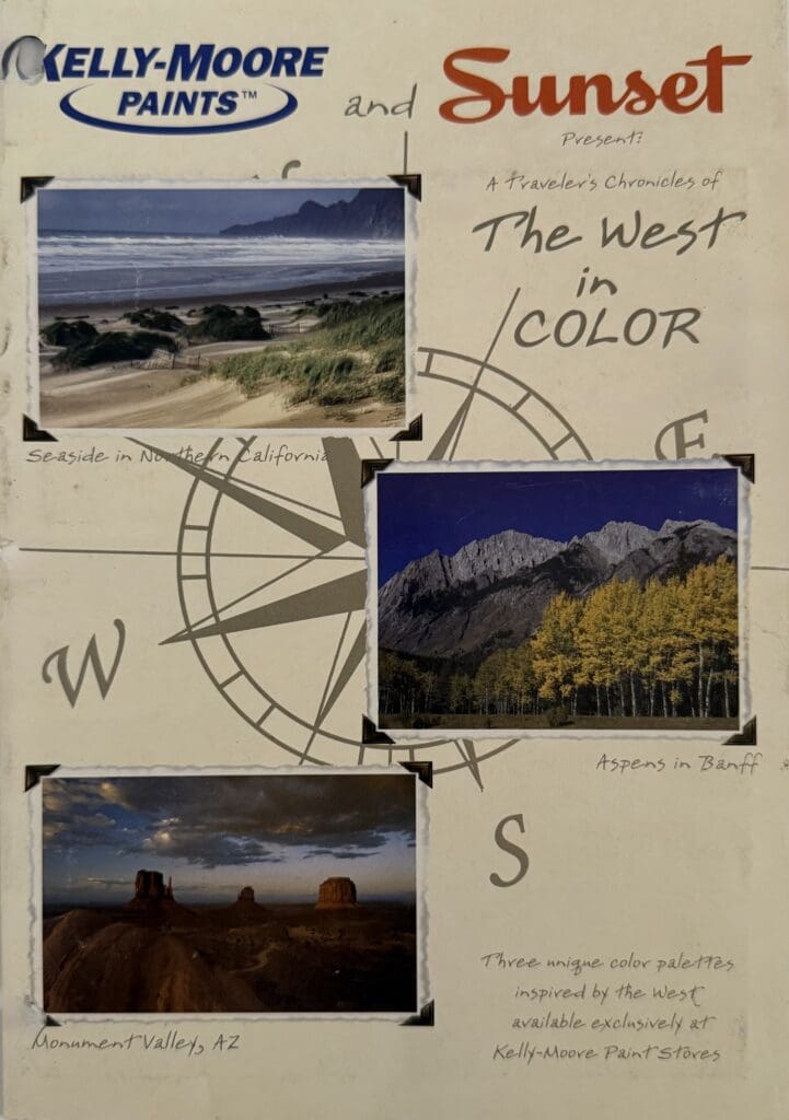 Kelly Moore Sunset Magazine Color Chart Cover. 