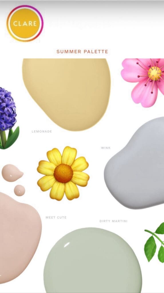 Clare Paint Colors.