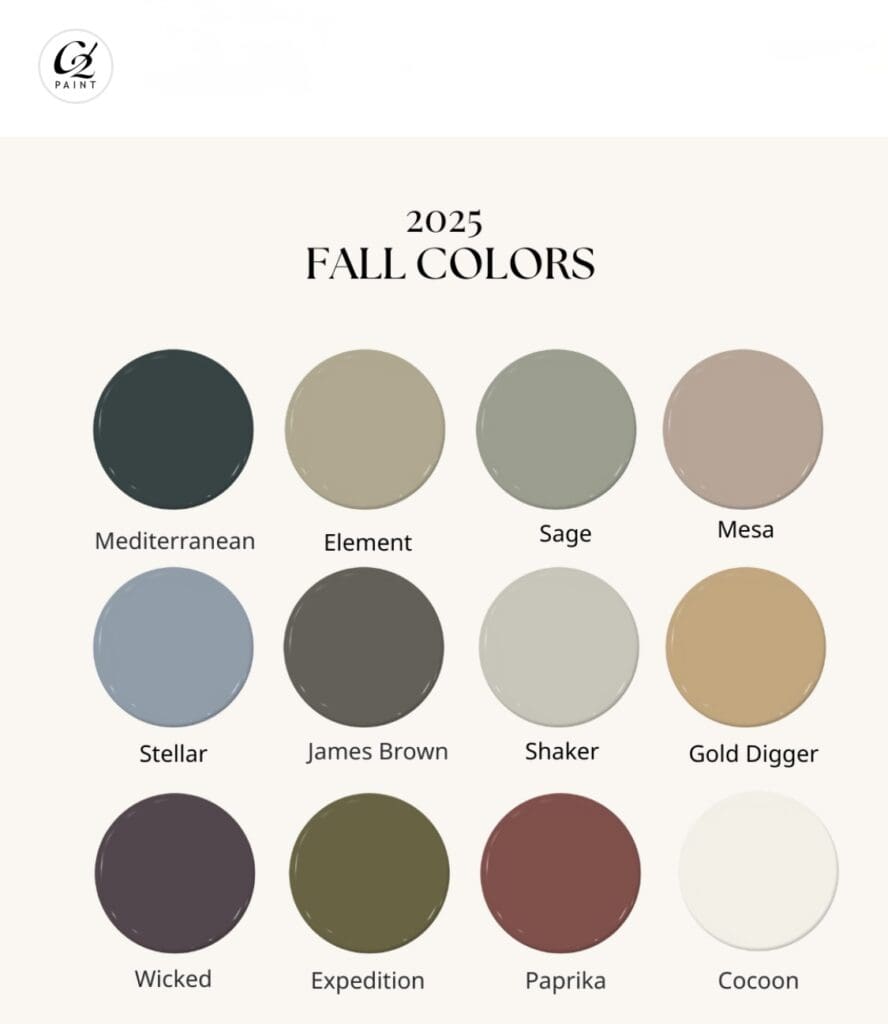 Fall Inspired Paint Colors