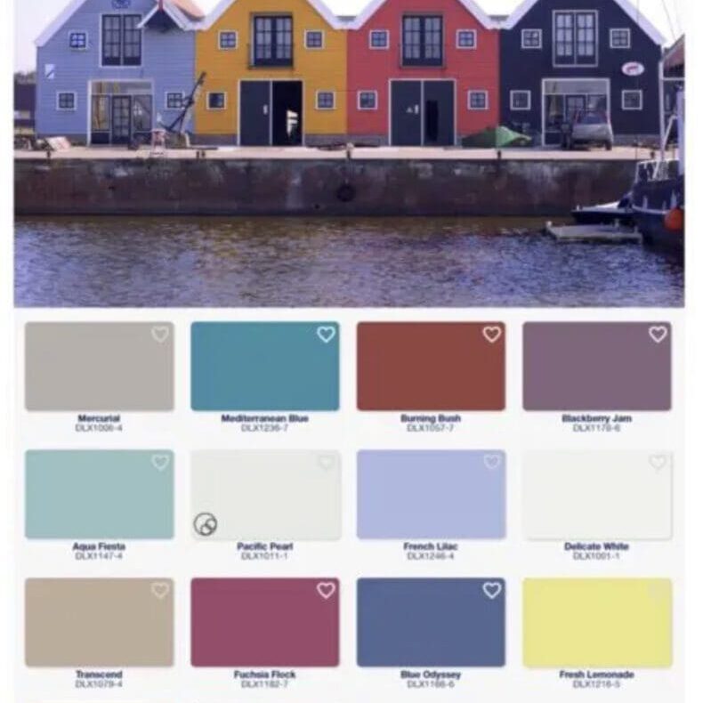 Dulux Paint Copenhagen Color Inspiration Palette.