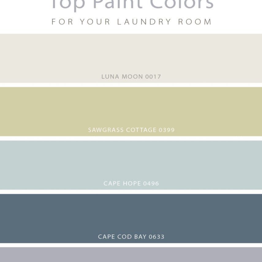 A fresh coat of paint is a cost effective way to update your laundry area. Renew your utility area with these top laundry room paint colors.