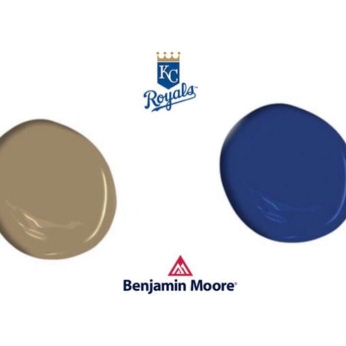 Benjamin Moore Kansas City Royals Team Paint Colors.