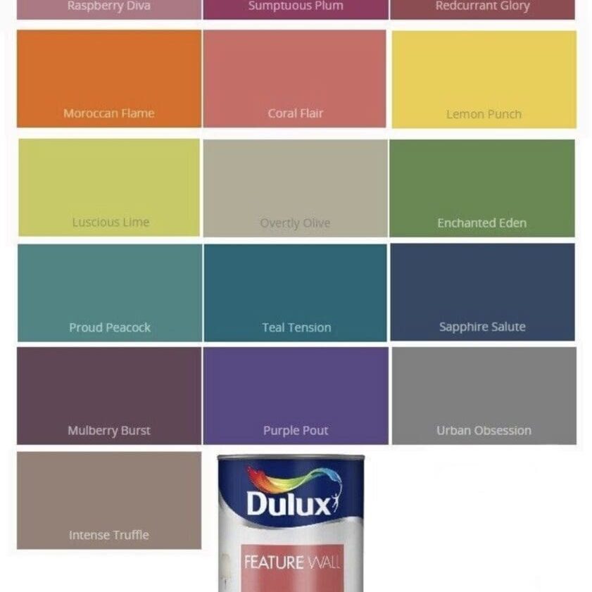 Dulux Feature Wall Paint Color Inspiration Ideas