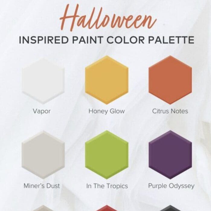 Dunn Edwards Dura Halloween Inspired Paint Color Palette.