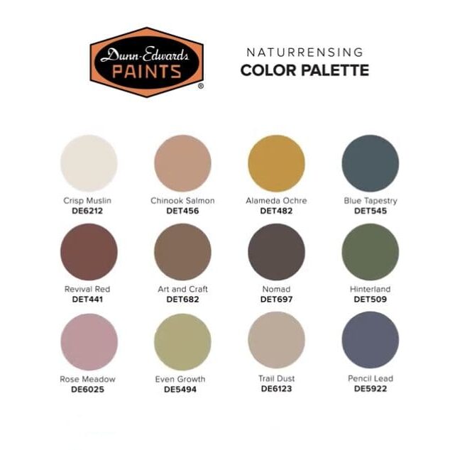 Dunn Edwards Naturrensing Paint Color Collection.