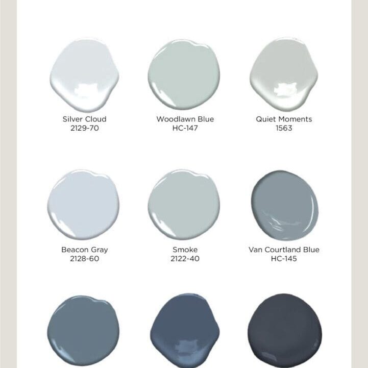 Benjamin Moore Most Popular Blue Paint Colors.