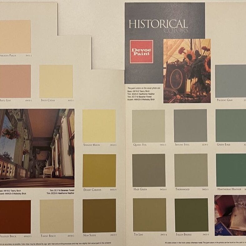 devoe-historical-color-chart