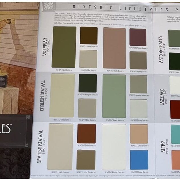 Kelly Moore Historic Lifestyles of the West Color Chart