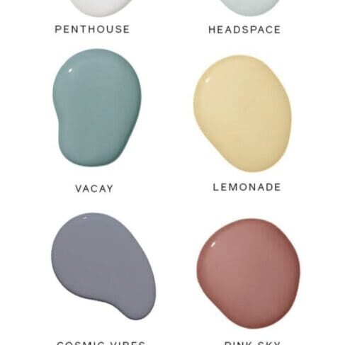 Clare Paint Summer Color Palette.