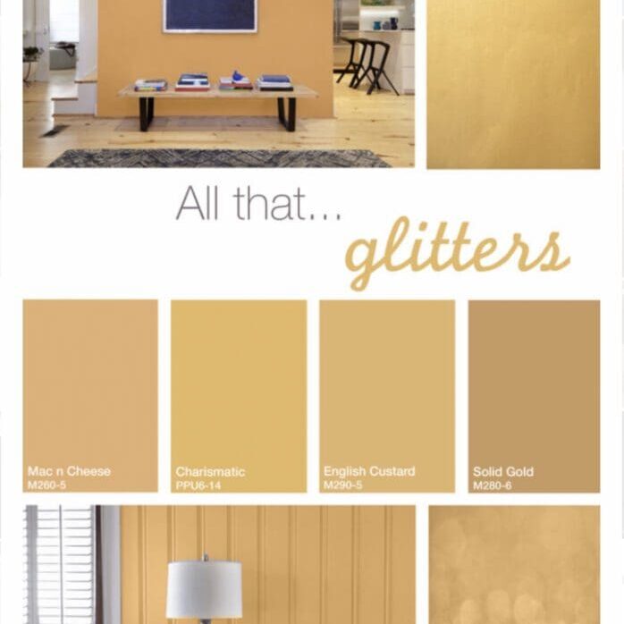 Behr Gold Tone Paint Color Palette