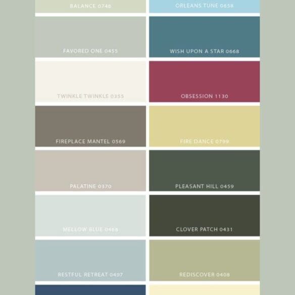 Diamond Vogel 2022 Color Trends Palette. All Los Angeles Painting Company, Inc.