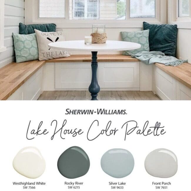Sherwin Williams Lake House Paint Colors Sherwin Williams Lake House Paint Color Palette.