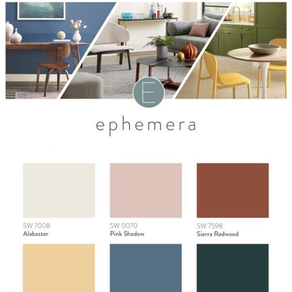 Sherwin Williams 2022 Ephemera Paint Color Collection. All Los Angeles Painting Company, Inc.