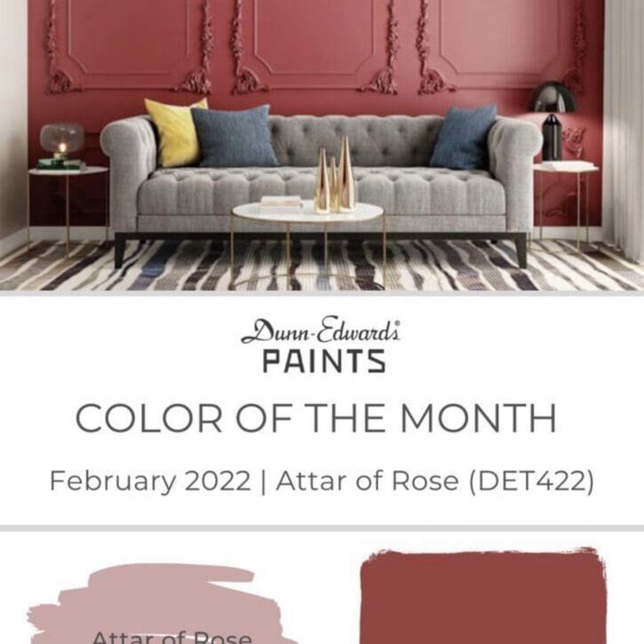 Dunn Edwards 2022 Color of the Month | Attar of Rose.