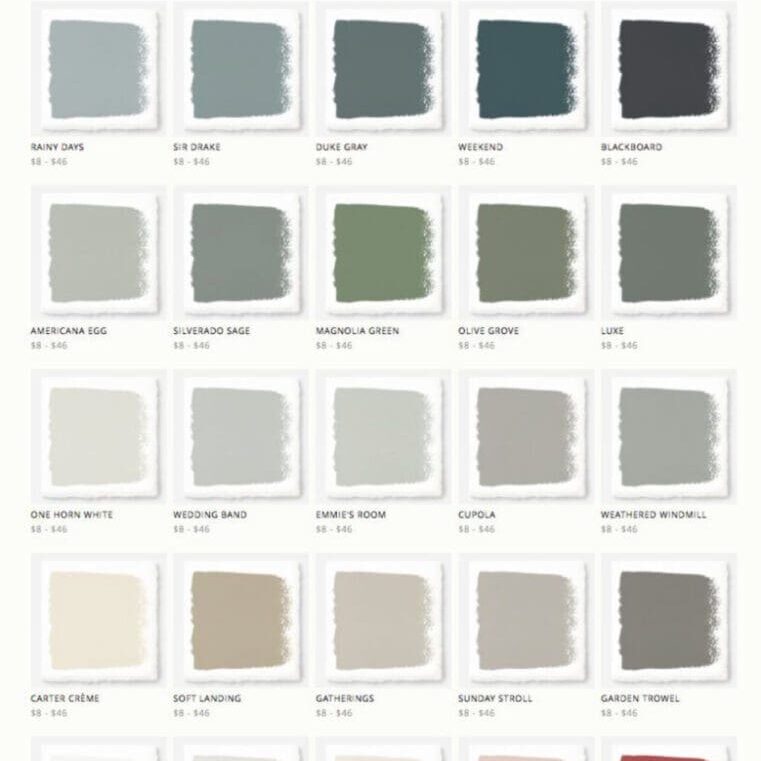 Magnolia Home Most Popular Paint Color Collection. All Los Angeles Painting Company, Inc.