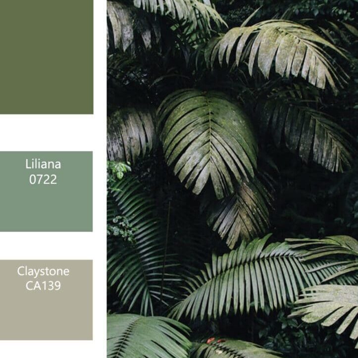 Rodda Paint Nature Green Color Inspiration Palette.