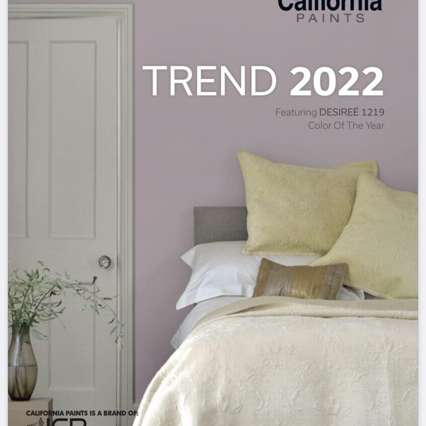 California Paints 2022 Color of the Year | Desiree. All Los Angeles Painting Company, Inc.