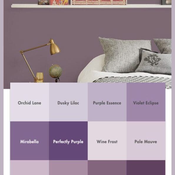 PPG Popular Purple Paint Color Palette. All Los Angeles Painting Company, Inc.