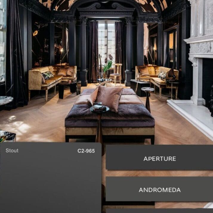 C2 Paint’s full spectrum dark brown and black paint colors offer design and psychological benefits. From classic and elegant to dark and mysterious, these near black tones convey sophistication to any interior color scheme.