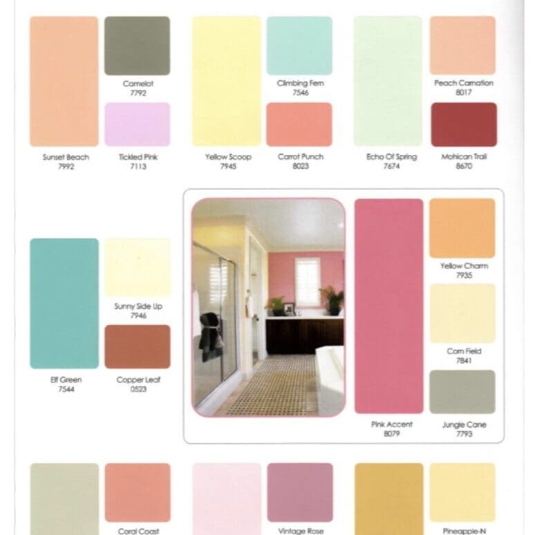 Jamaica Island Life Paint Color Inspiration Palette. All Los Angeles Painting Company, Inc.