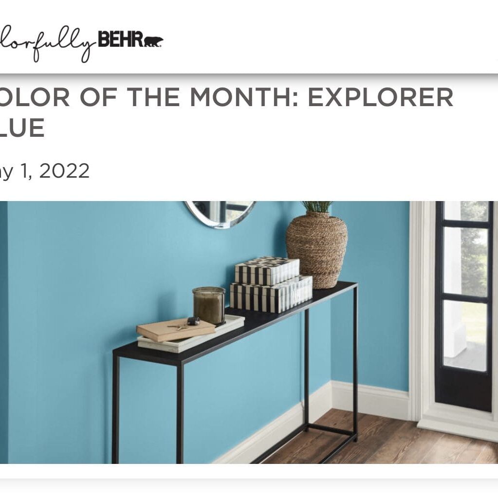 Behr May 2022 Color of the Month | Explorer Blue. All Los Angeles Painting Company, Inc.