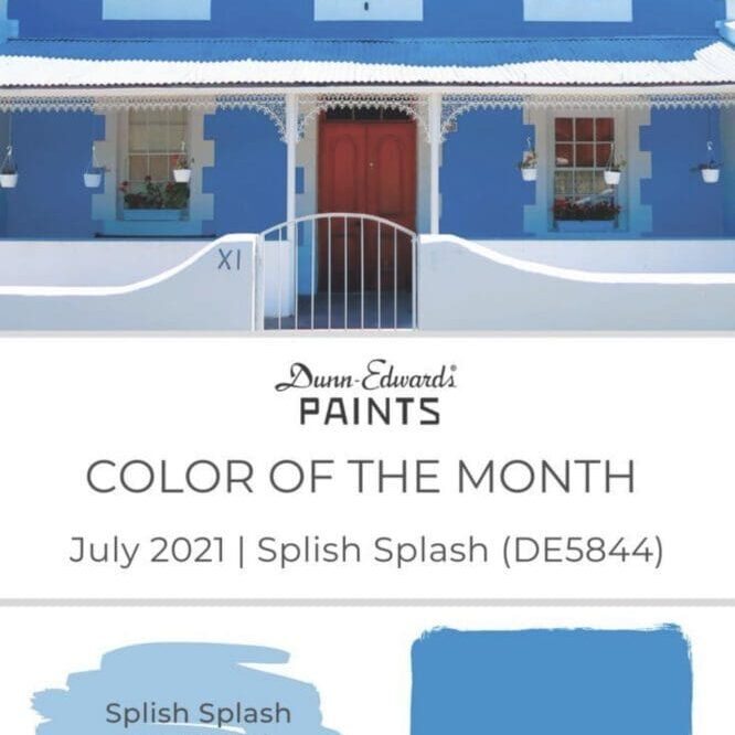 Dunn Edwards July 2021 Color of the Month Splish Splash