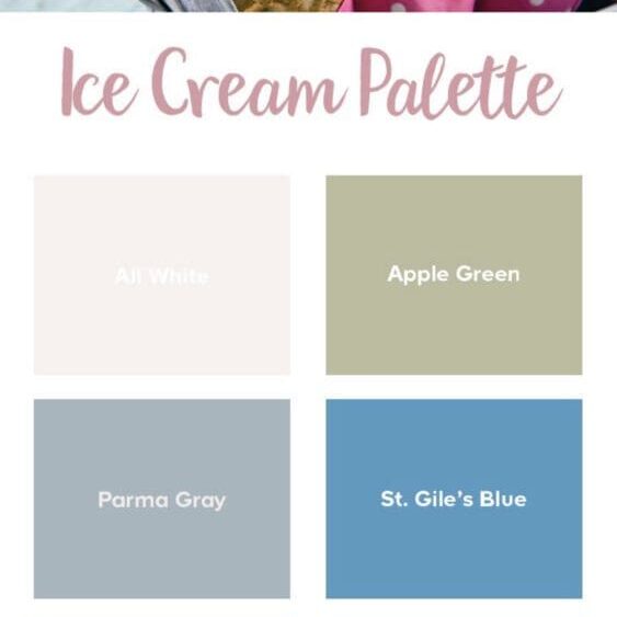 Farrow & Ball | Ice Cream Inspired Color Palette.