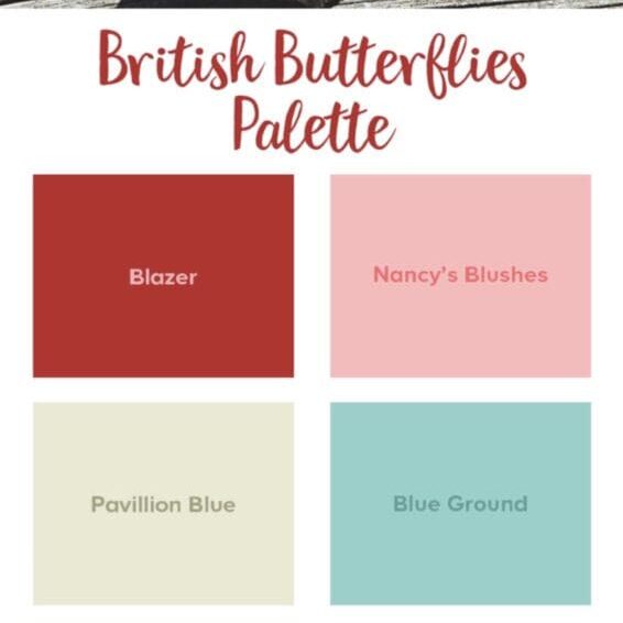 Farrow & Ball | British Butterfly Paint Color Inspiration Palette. All Los Angeles Painting Company, Inc.