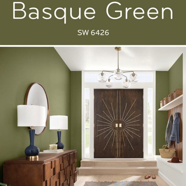 Sherwin Williams Color of the Month June 2022 | Basque Green. All Los Angeles Painting Company, Inc.