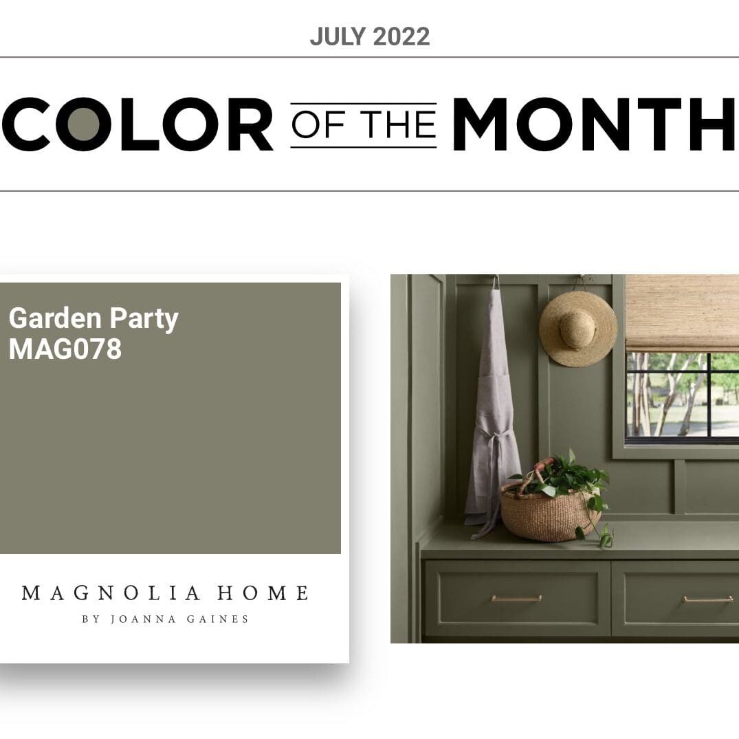 Magnolia Home July 2022 Color of the Month | Garden Party. All Los Angeles Painting Company, Inc.