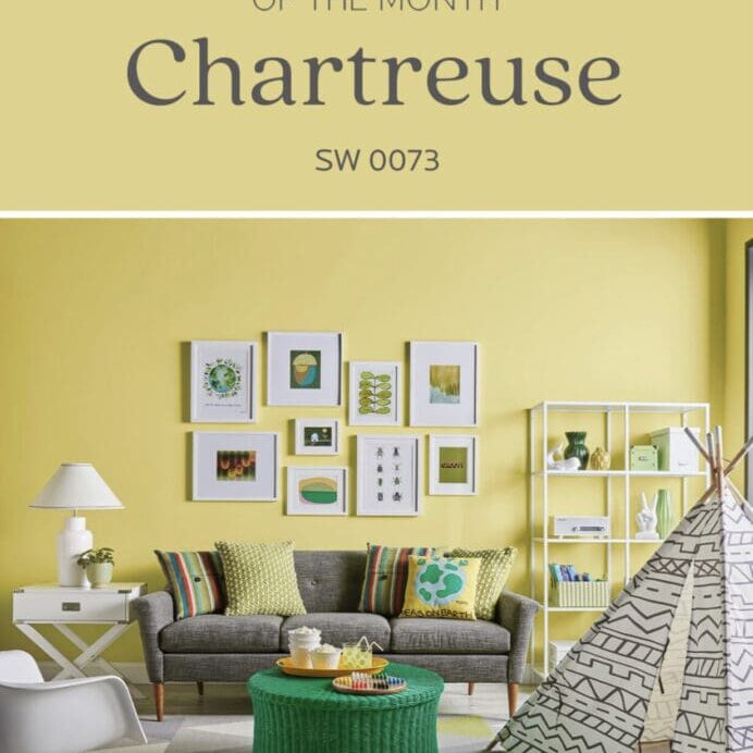 Sherwin Williams July 2022 Color of the Month | Chartreuse. All Los Angeles Painting Company, Inc.