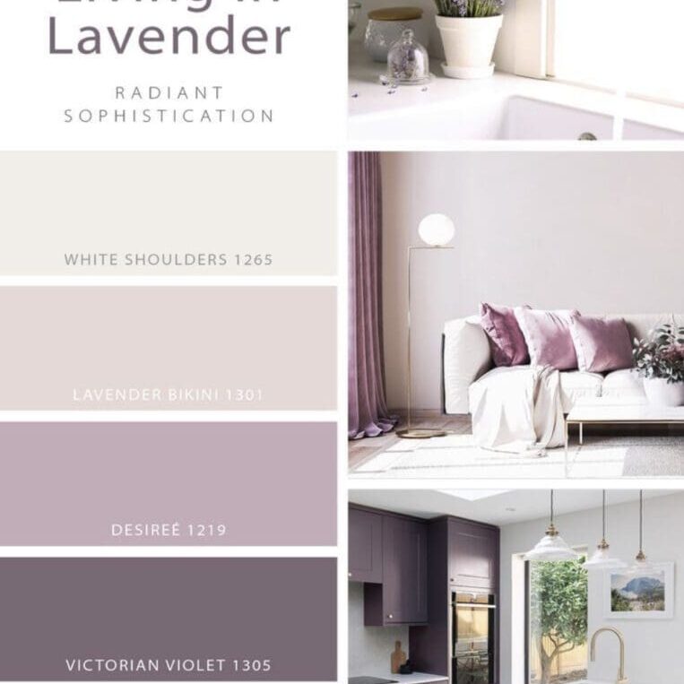 Diamond Vogel Lavender Color Palette. All Los Angeles Painting Company, Inc.