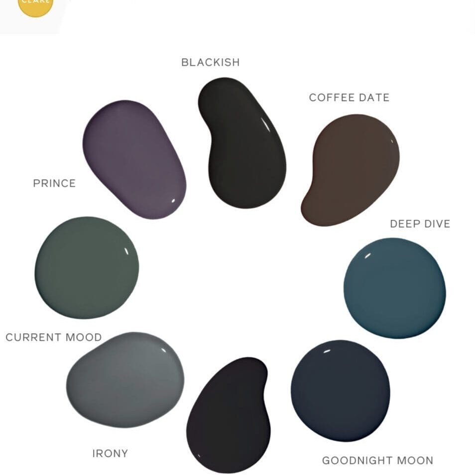 Clare Paint Jewel Tone Color Inspiration Palette.