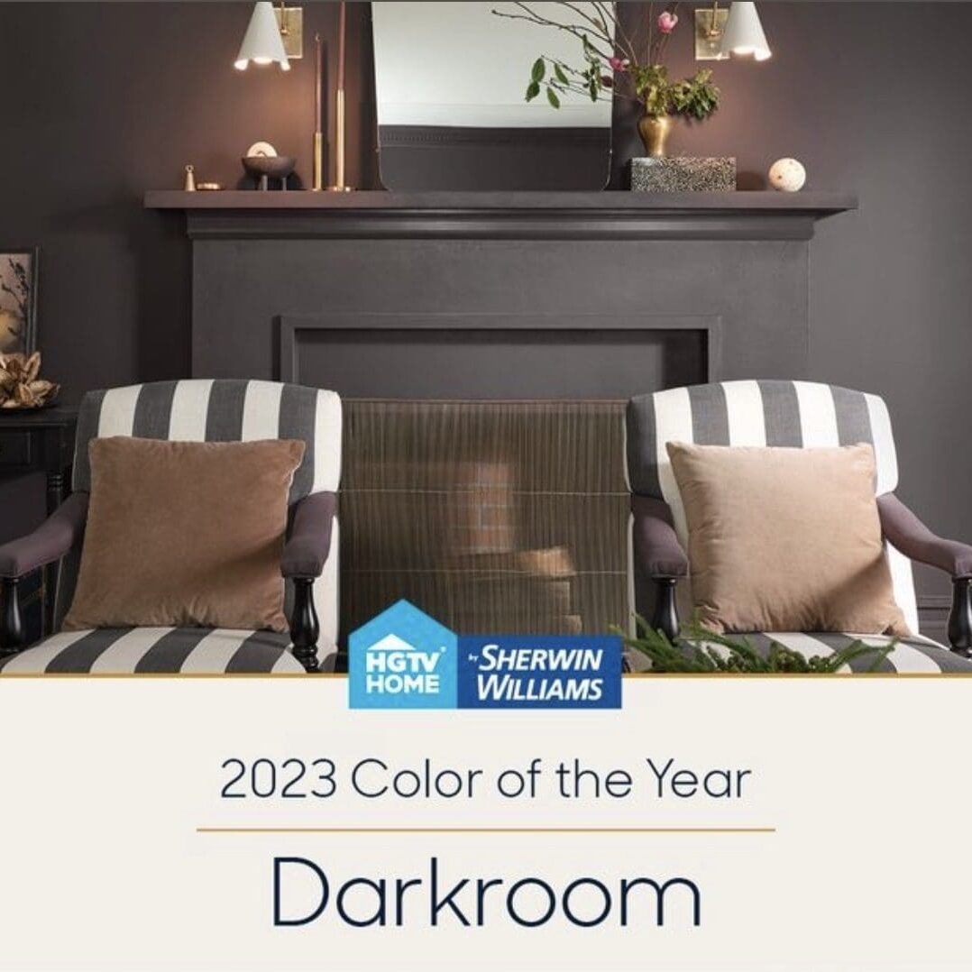 HGTV Sherwin Williams 2023 Color of the Year | Darkroom. All Los Angeles Painting Company, Inc.