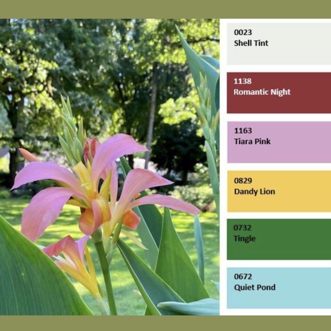 Vista Paint Nature Inspired Color Palette.