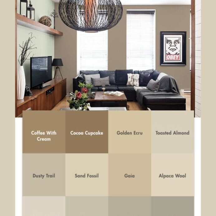 PPG Pittsburgh Paint Beige Color Palette. All Los Angeles Painting Company, Inc.