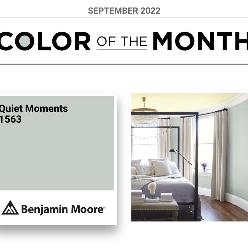 Benjamin Moore September 2022 Color of the Month | Quiet Moments. All Los Angeles Painting Company, Inc.