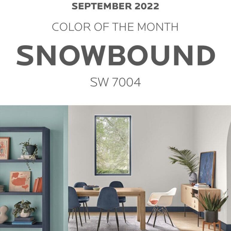 Sherwin Williams September 2022 Color of the Month | Snowbound. All Los Angeles Painting Company, Inc.