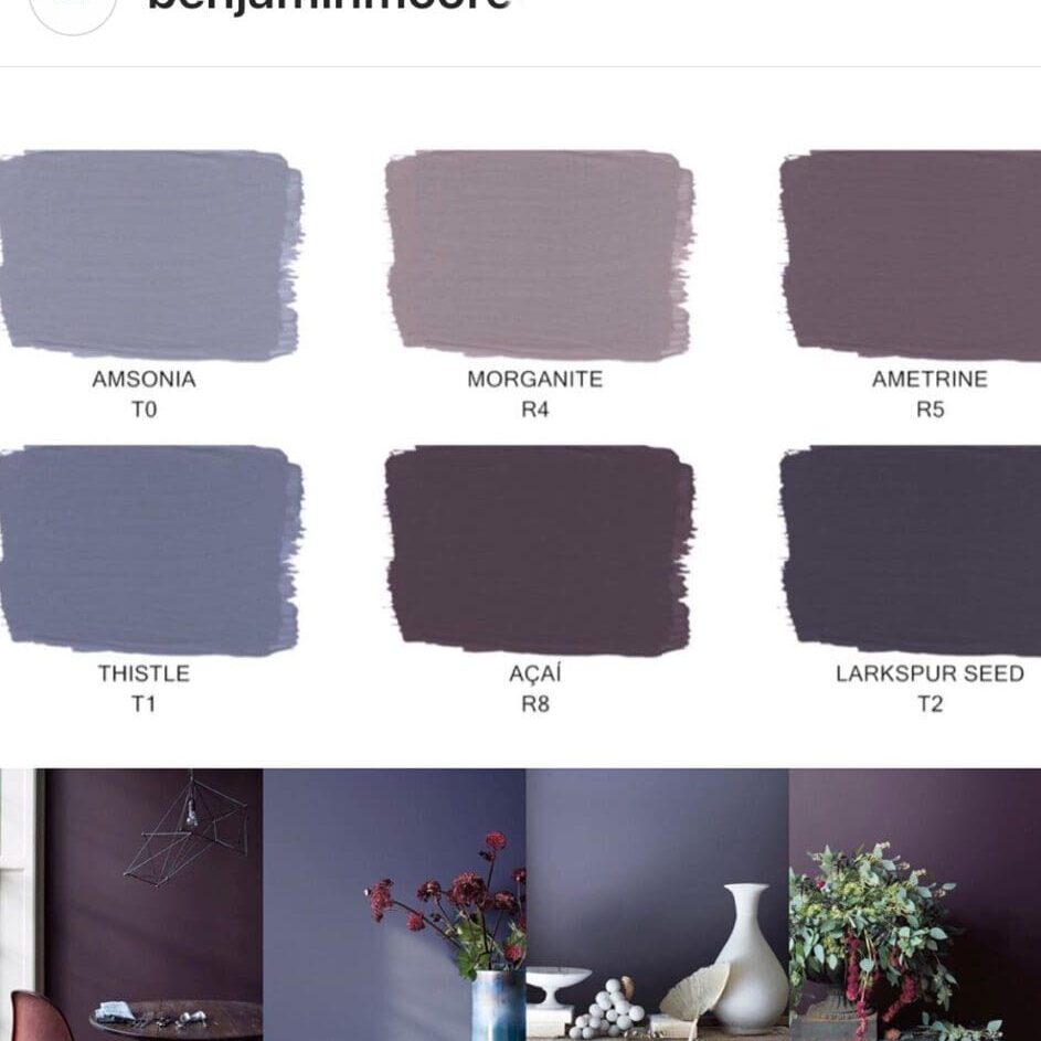 Benjamin Moore Century Lavender Paint Colors