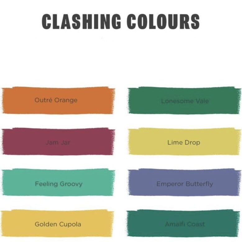 Valspar Clashing Color Palette. All Los Angeles Painting Company, Inc.